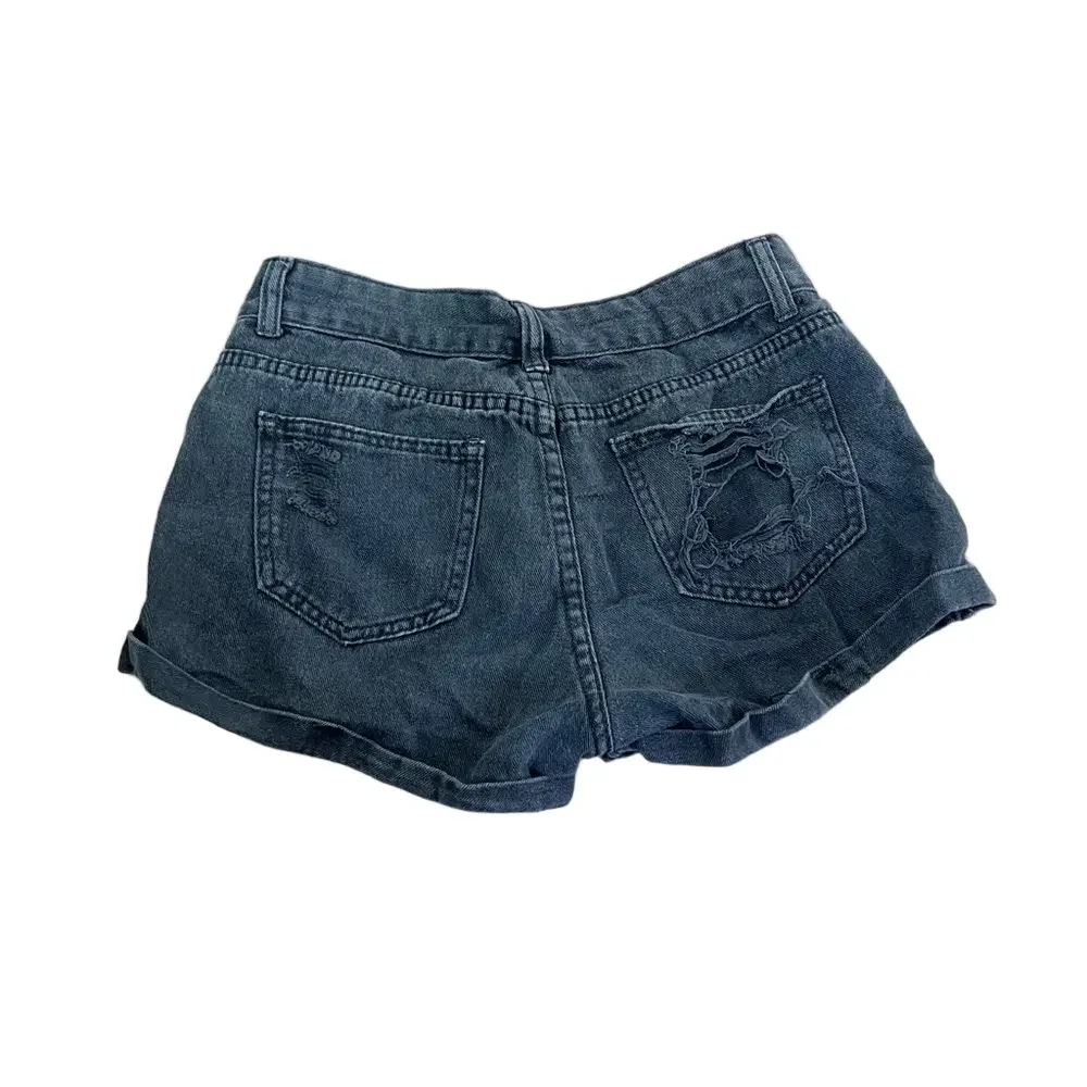 Classic Black Denim Women's Shorts